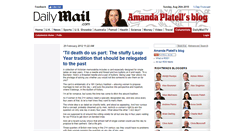 Desktop Screenshot of platell.dailymail.co.uk