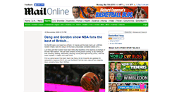 Desktop Screenshot of basketballblog.dailymail.co.uk