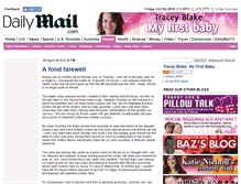 Tablet Screenshot of blakebabyblog.dailymail.co.uk