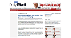 Desktop Screenshot of nigeljonesblog.dailymail.co.uk